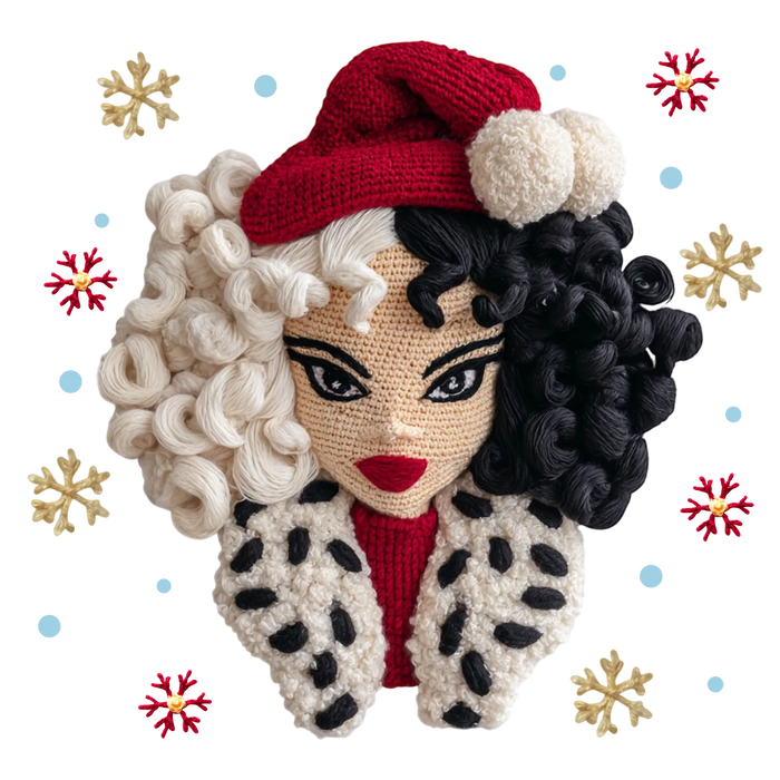 Holiday Glam Girl DTF Transfer Ready to Press