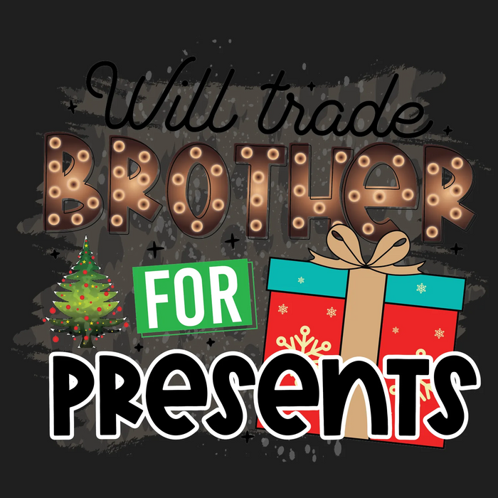 Christmas Brother Presents DTF Transfer Ready to Press