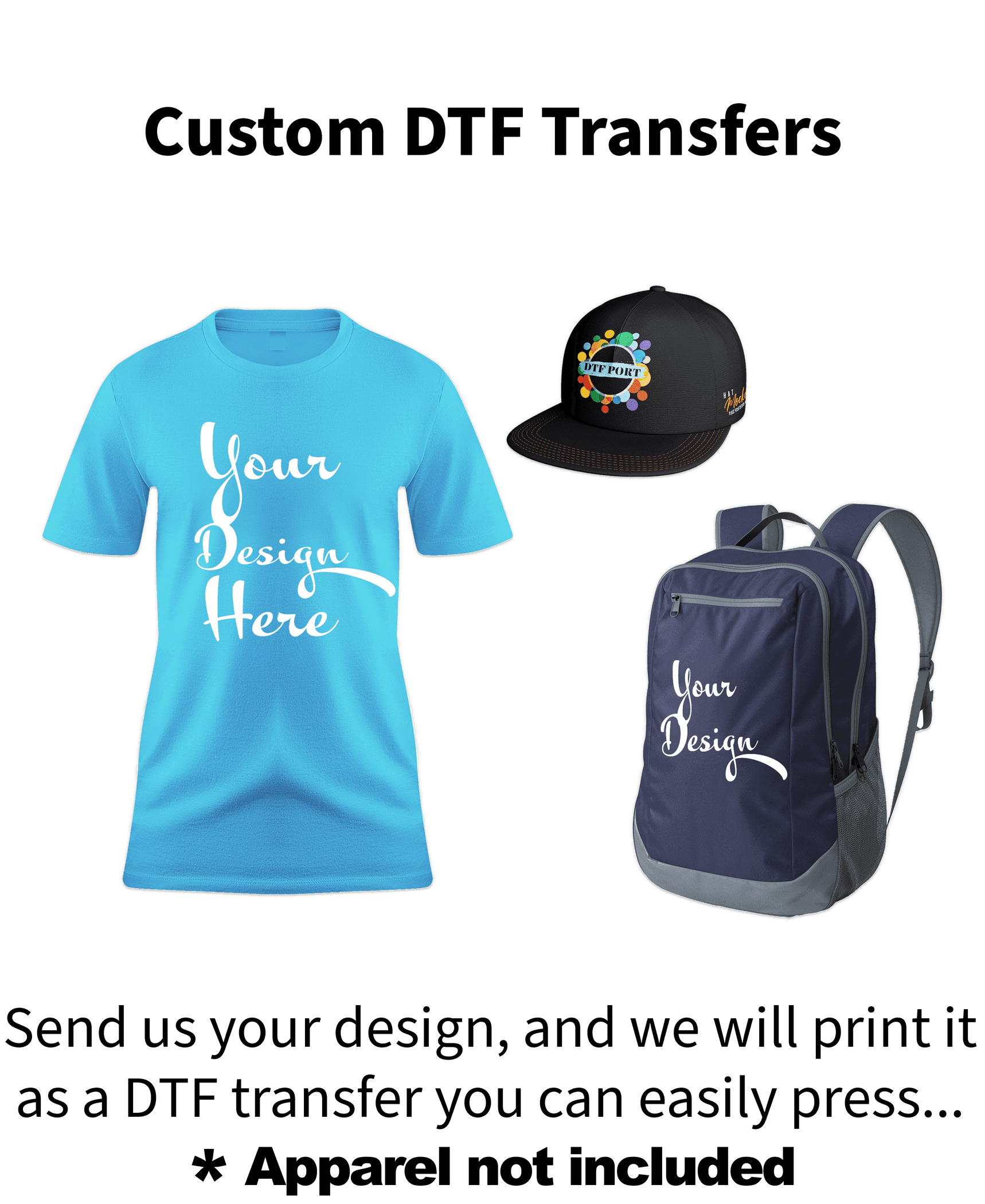 Custom Dtf Transfers By Size — Dtf Center