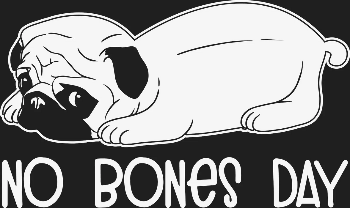 No Bones Day DTF Transfer Ready to Press