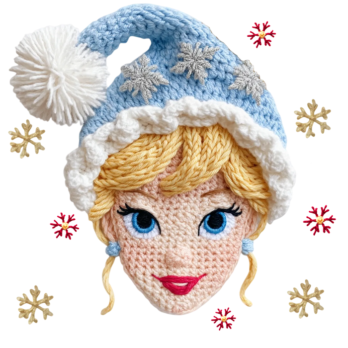 Winter Princess DTF Transfer Ready to Press