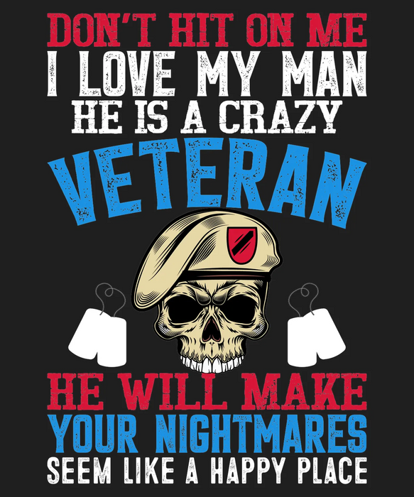 Veteran Skull DTF Transfer Ready to Press