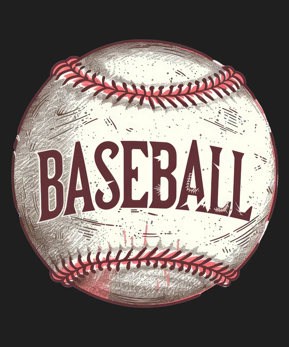 Baseball DTF Transfer Ready to Press