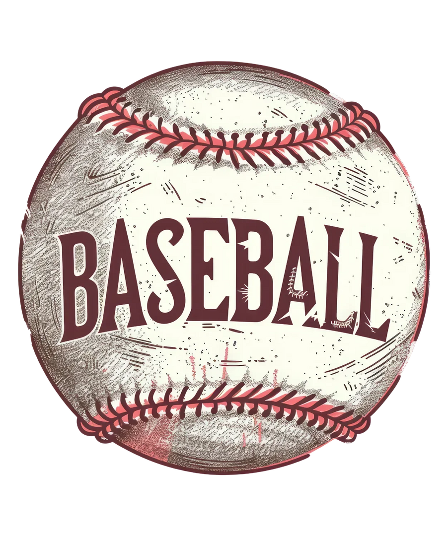 Baseball DTF Transfer Bügelfertig