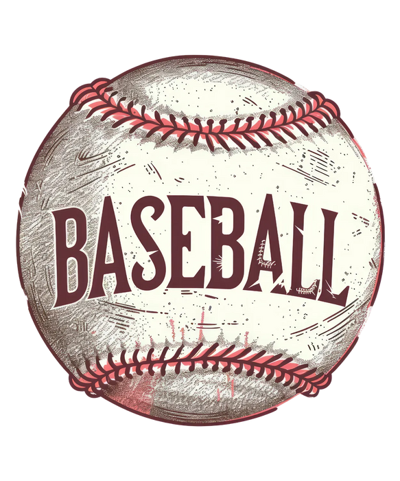 Baseball DTF Transfer Ready to Press