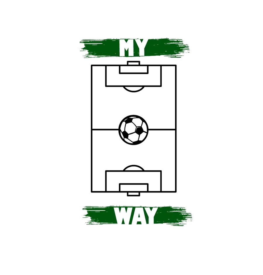 Soccer Field My Way DTF Transfer Ready to Press
