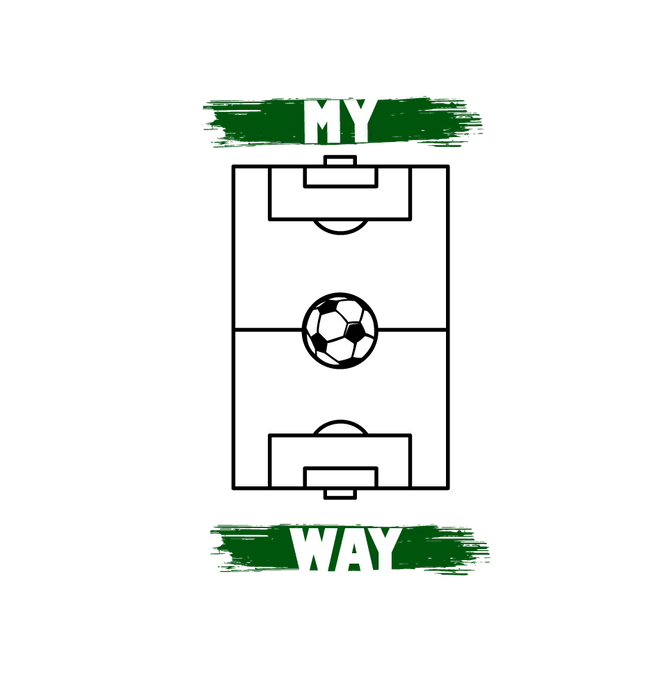 Soccer Field My Way DTF Transfer Ready to Press