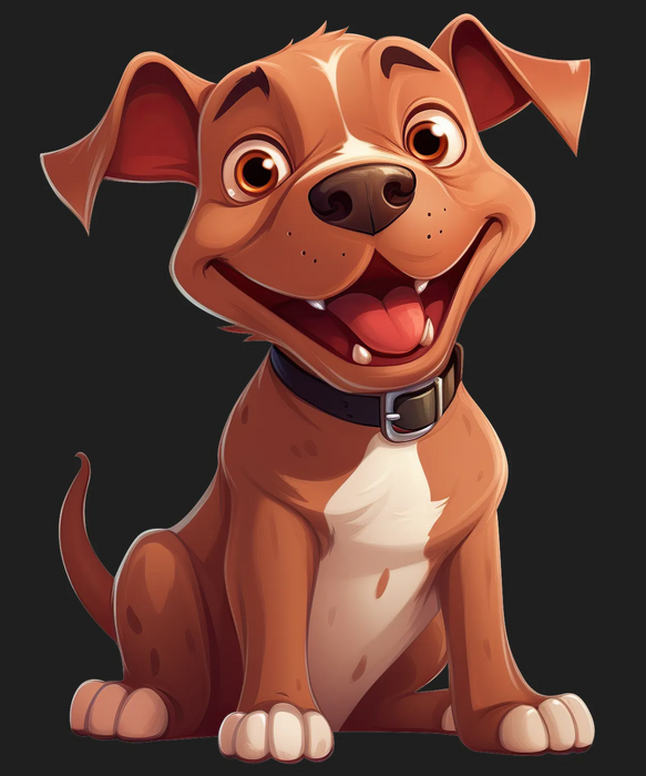 Cute Dog DTF Transfer Ready to Press