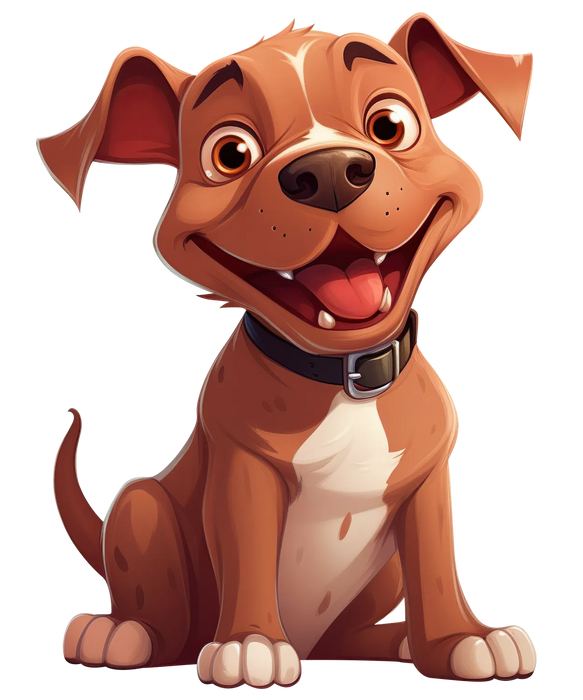 Cute Dog DTF Transfer Ready to Press