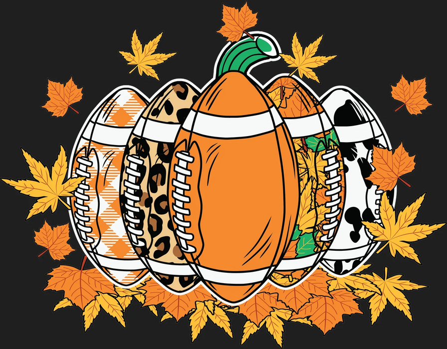 Autumn Sports DTF Transfer Ready to Press