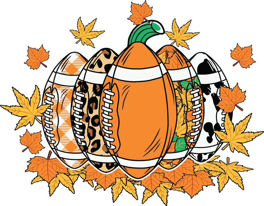 Autumn Sports DTF Transfer Ready to Press