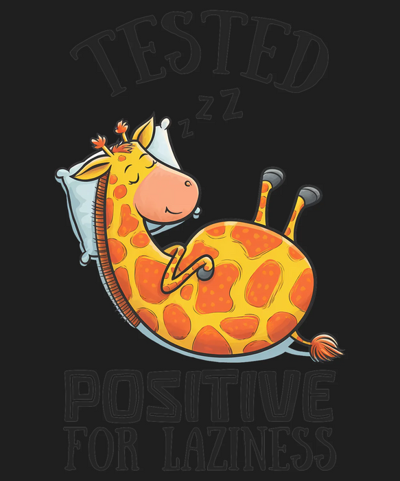 Giraffe Humor DTF Transfer Ready to Press, Tested Positive…