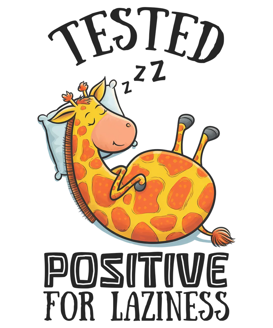 Giraffe Humor DTF Transfer Ready to Press, Tested Positive…