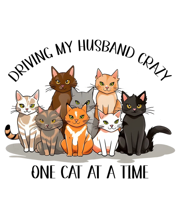 Cat Lovers DTF Transfer Ready to Press