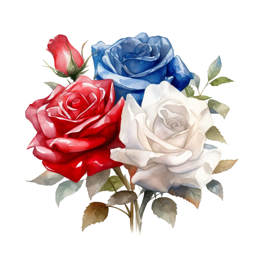 Floral Roses DTF Transfer Ready to Press