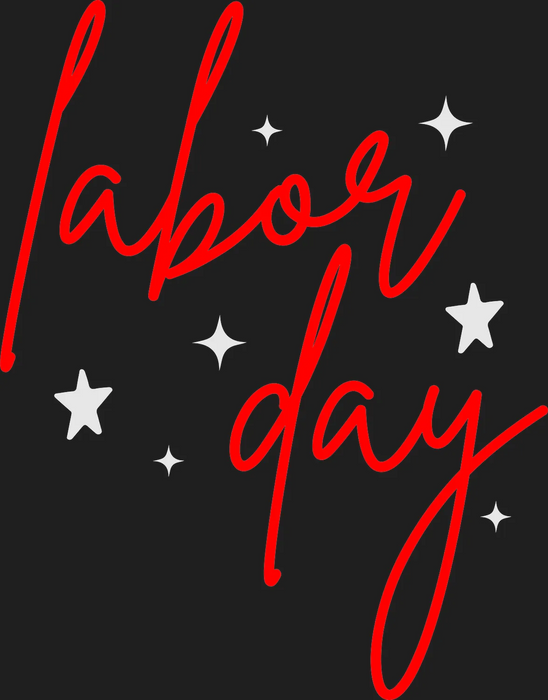 Labor Day DTF Apparel Transfer