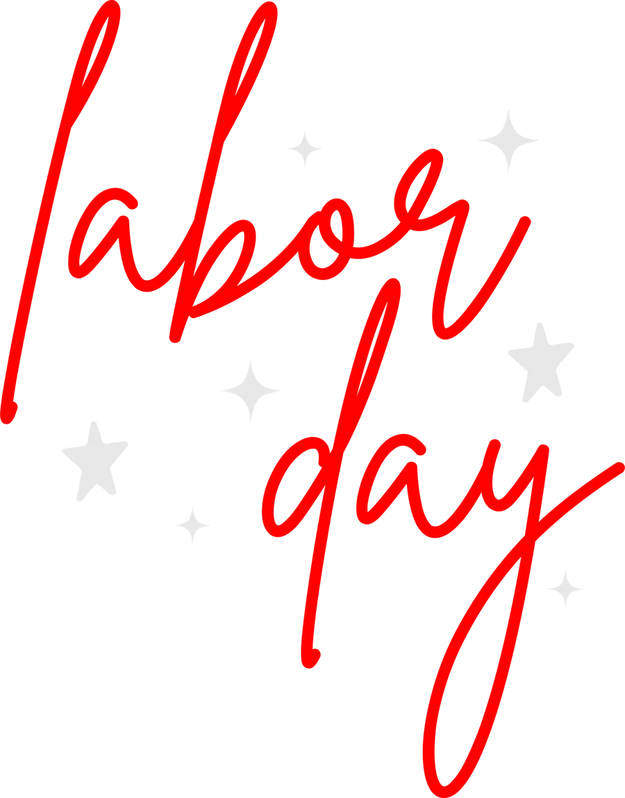 Labor Day DTF Apparel Transfer