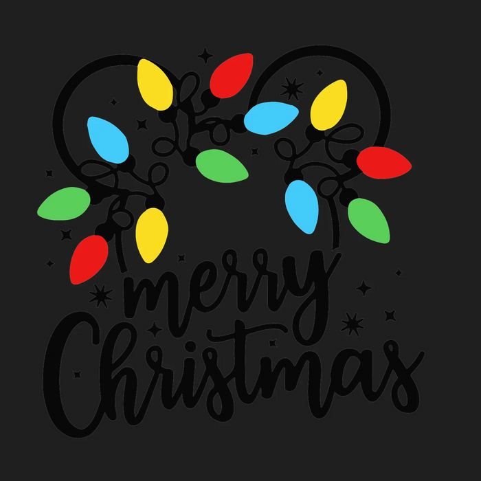 Christmas Lights DTF Transfer Ready to Press