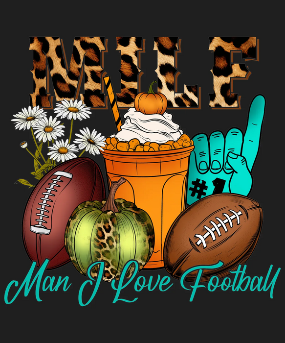 Fall Football Fun DTF Transfer Ready to Press