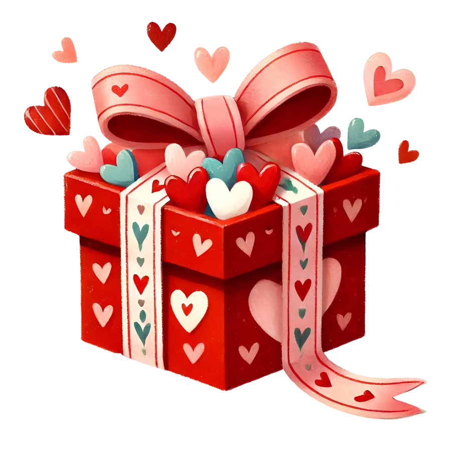 Box With Hearts Design | DTF Center