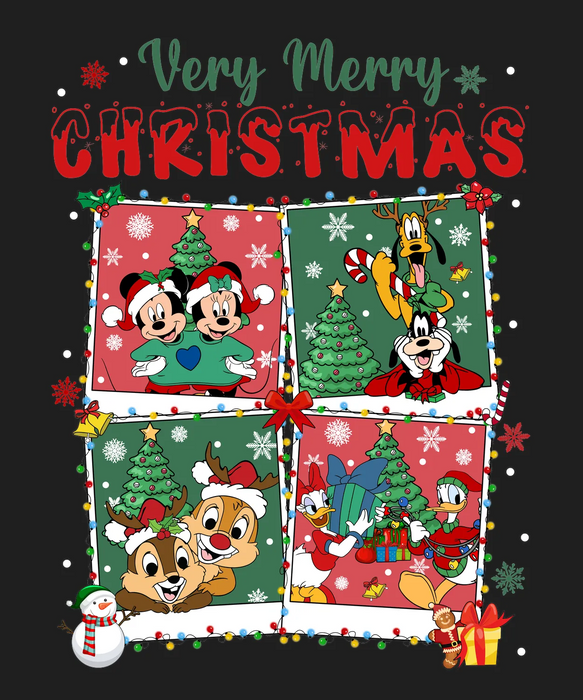 Very Merry Christmas DTF Transfer Ready to Press