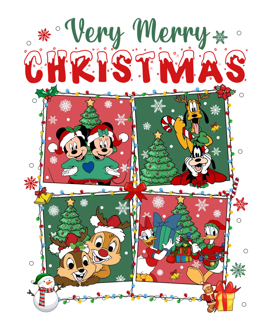 Very Merry Christmas DTF Transfer Ready to Press