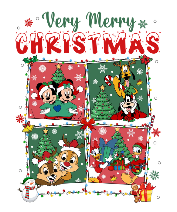Very Merry Christmas DTF Transfer Ready to Press