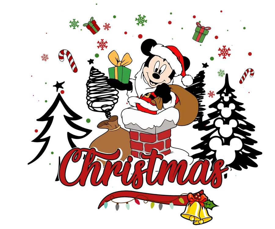 Weihnachtsstimmung DTF-Transfer bereit zum Aufpressen