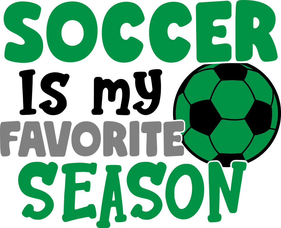 Soccer Favorite Season DTF Transfer Ready to Press