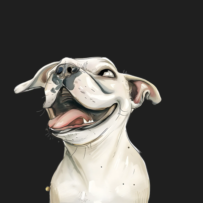 Happy Bulldog DTF Transfer Ready to Press