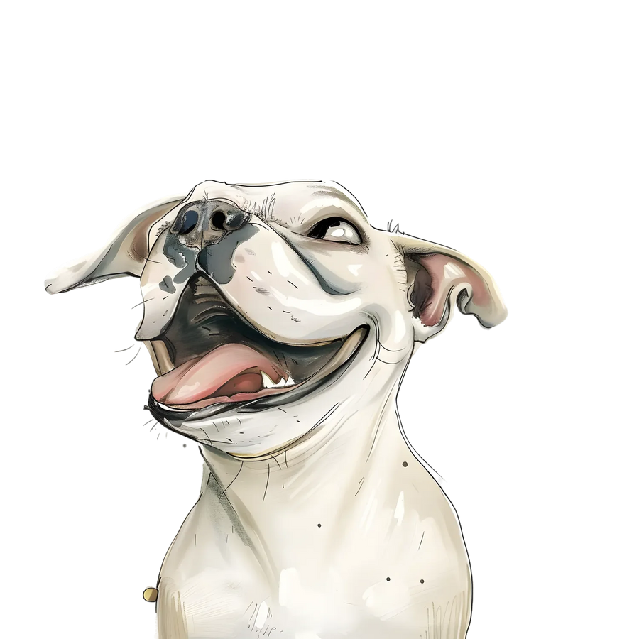 Fröhliche Bulldogge DTF Transfer Bügelfertig