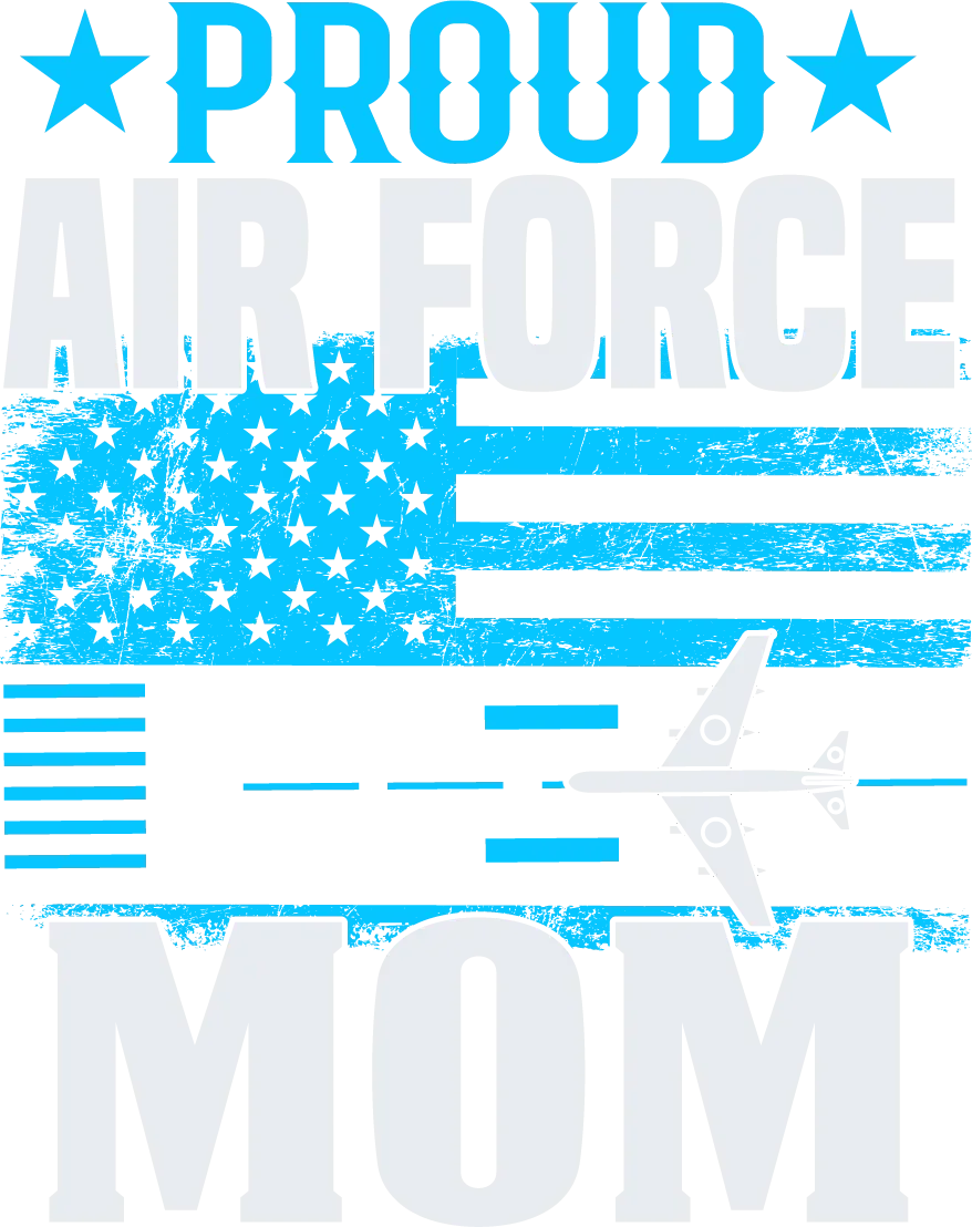 Air Force Mom DTF Transfer Ready to Press
