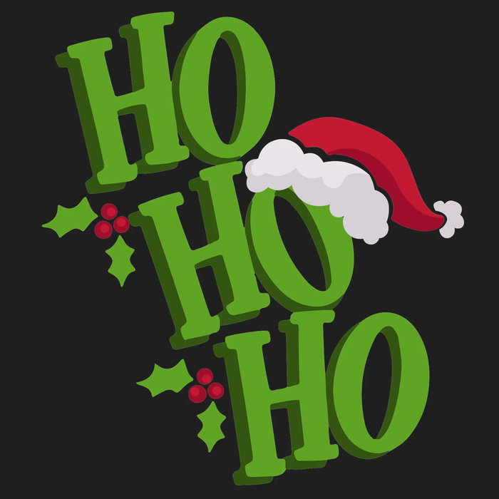 Christmas DTF Transfer Ready to Press HO HO HO