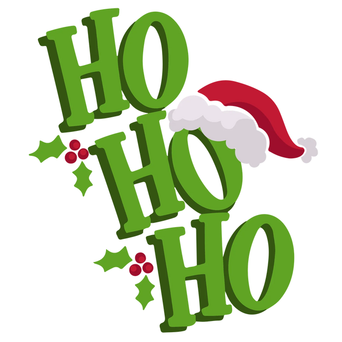 Christmas DTF Transfer Ready to Press HO HO HO