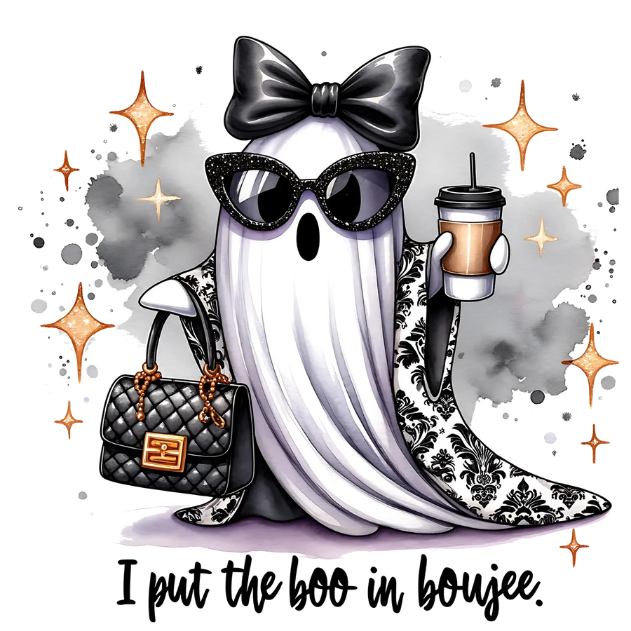 Halloween Ghost DTF Transfer Ready to Press
