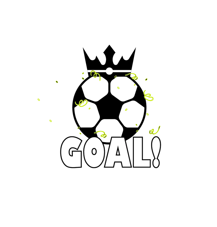 Soccer Goal DTF Transfer Ready to Press