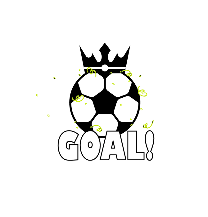 Soccer Goal DTF Transfer Ready to Press