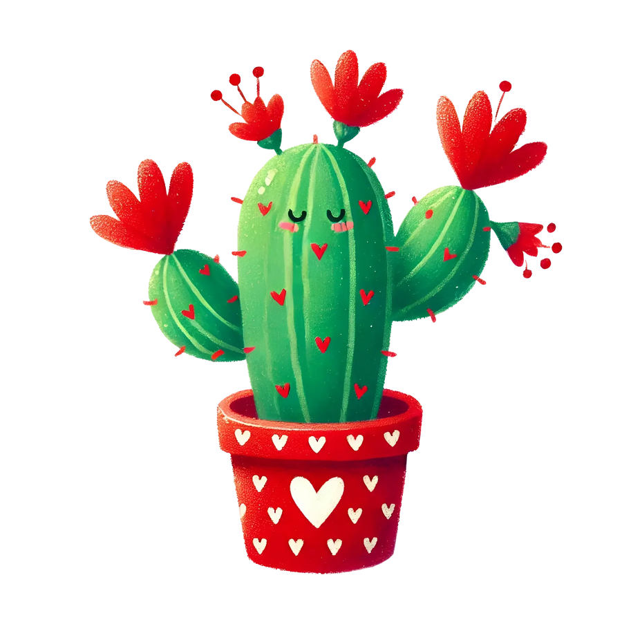 Valentine's Day Cactus Design | DTF Center