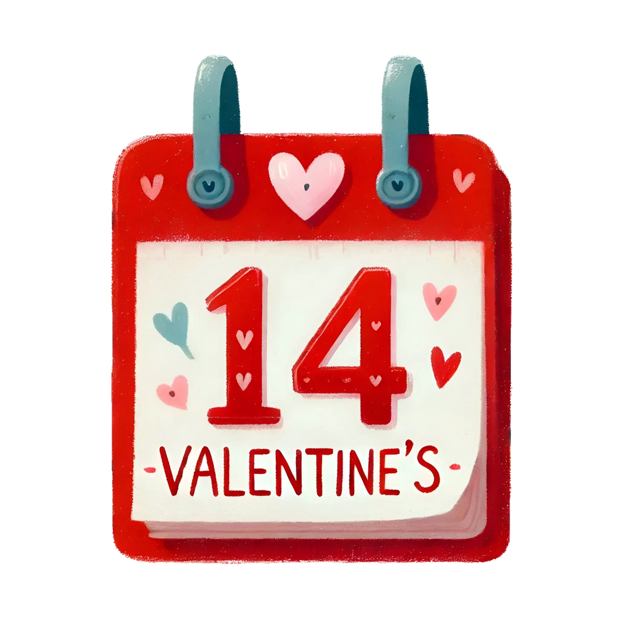 Valentine's Day Calendar 14 Feb Design | DTF Center