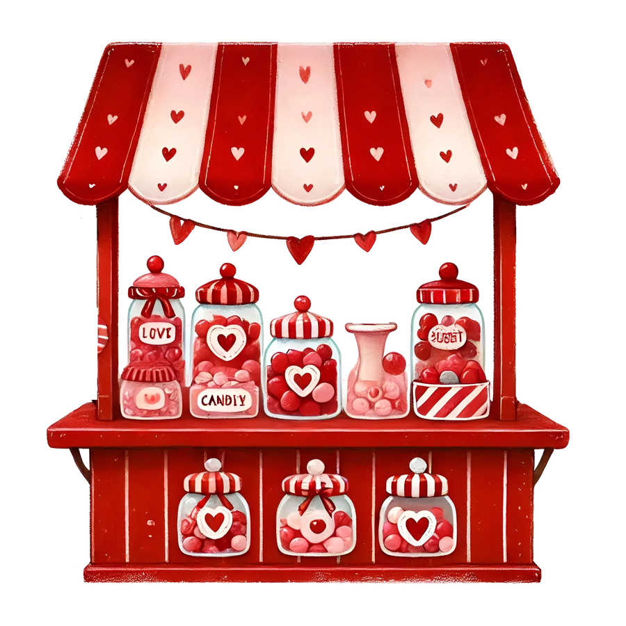 Valentine's Day Candy Stall Design | DTF Center