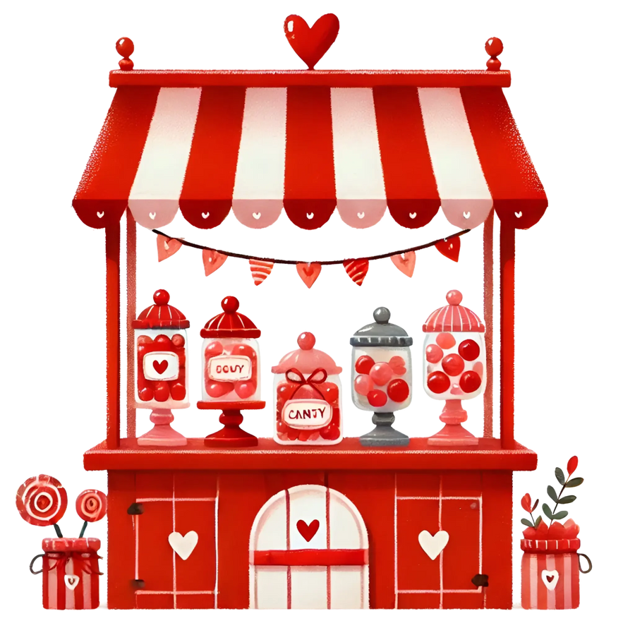 Candy Stall Valentine's Day Design | DTF Center