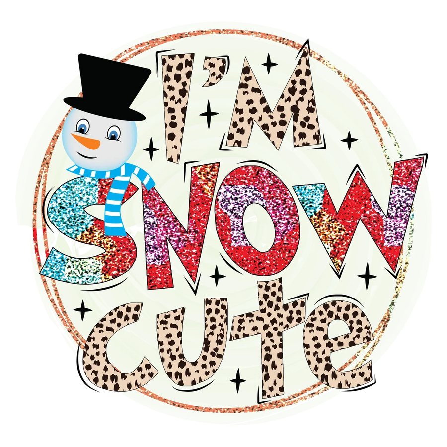 Snow Cute Winter DTF Transfer Ready to Press