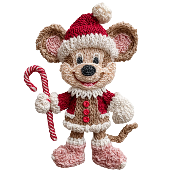 Christmas Mouse DTF Transfer Ready to Press