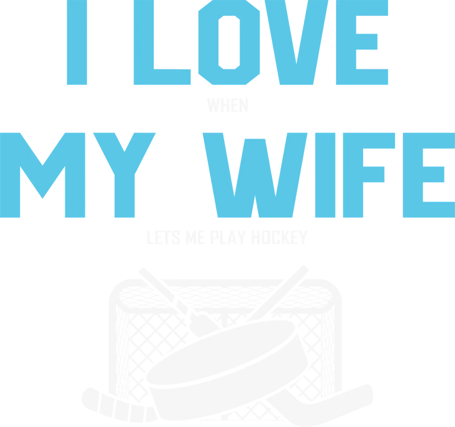 Hockey Love DTF Transfer Ready to Press