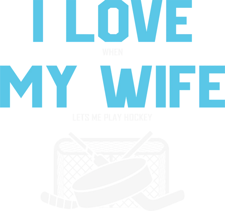 Hockey Love DTF Transfer Ready to Press