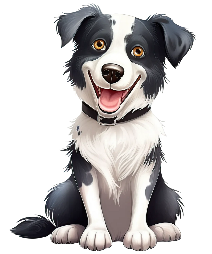 Border Collie DTF Transfer Ready to Press