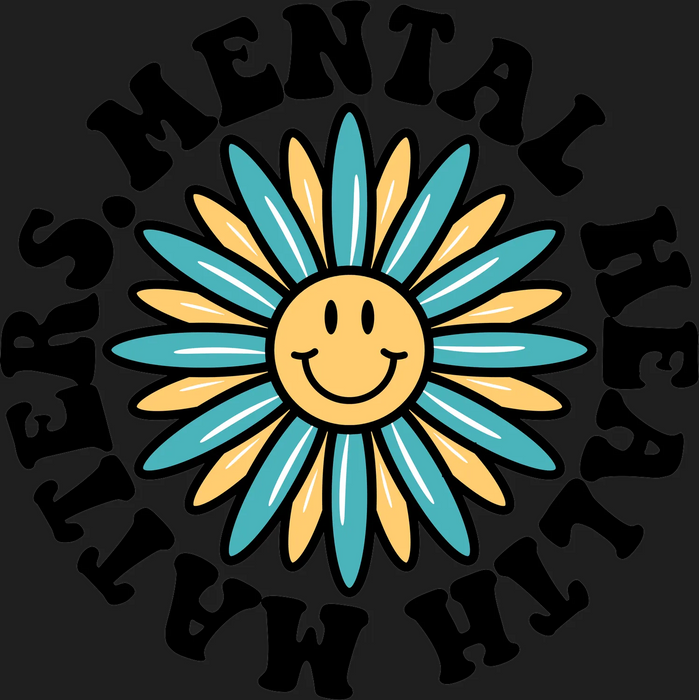 Smiley Sunflower DTF Transfer Ready to Press