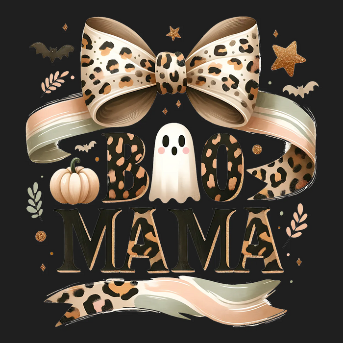 Halloween Boo Mama DTF Transfer Ready to Press
