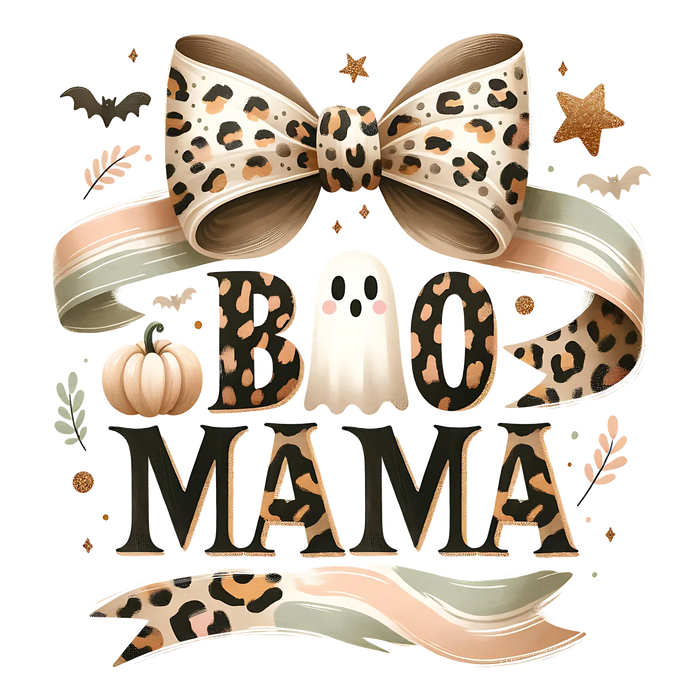 Halloween Boo Mama DTF Transfer Ready to Press