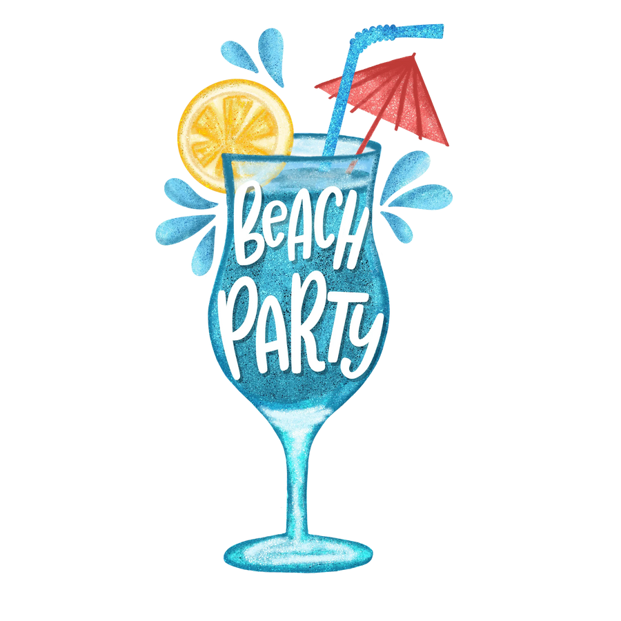 Beach Party Design - DTF Ready To Press